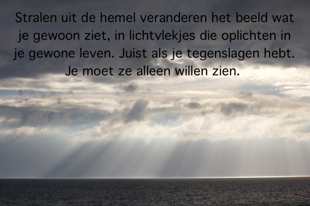 Stralen en lichtvlekjes